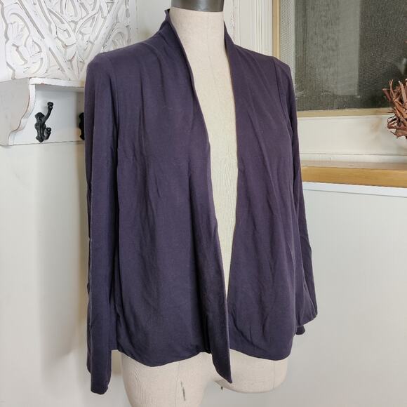 Eileen Fisher Navy Blue Knit Cardigan Sweater Size XS - Picture 3 of 9